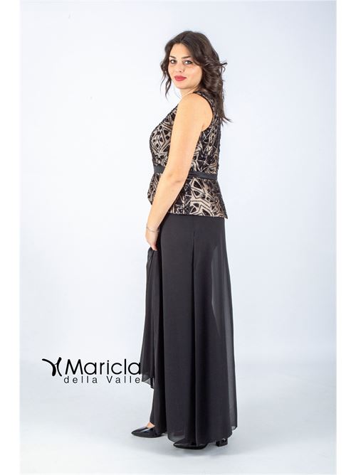 con baschina paiette PAOLA FORTI | PF101/22NERO